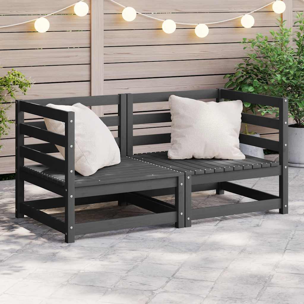 vidaXL vidaXL Garden Sofa | Pine Wood Colour | Solid Pine Wood | 70x70 | Modular - Garden Sofa Sets