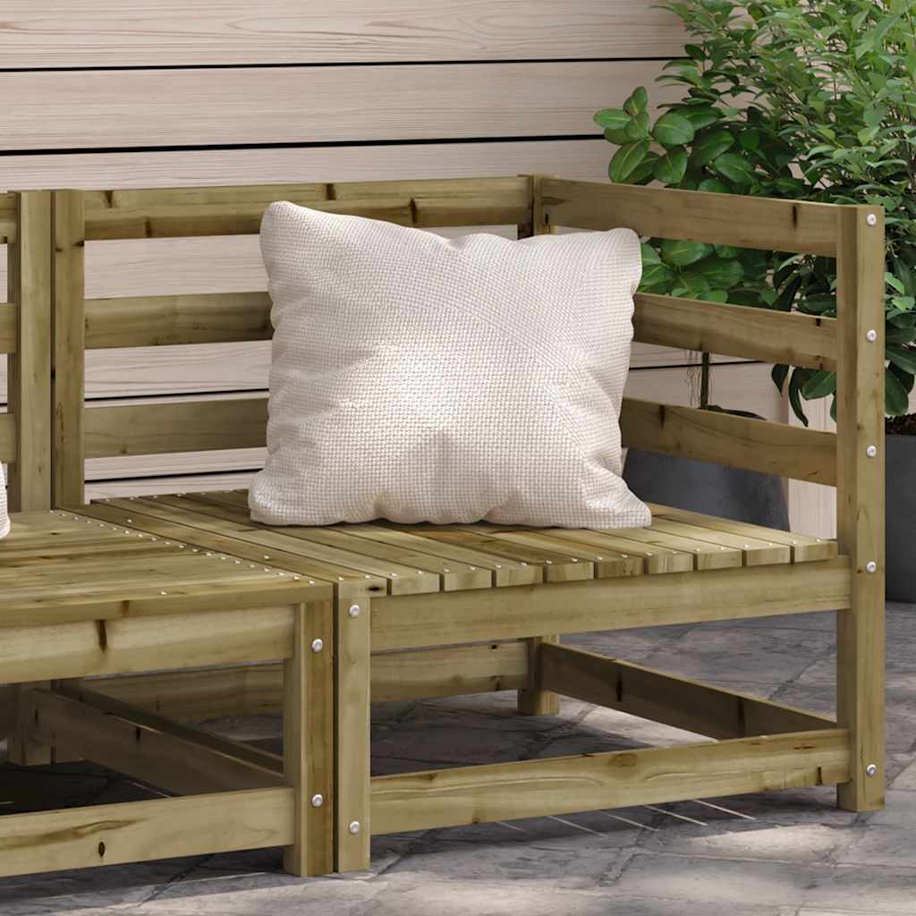 vidaXL vidaXL Garden Sofa | Pine Wood Colour | Solid Pine Wood | 70x70 | Modular - Garden Sofa Sets