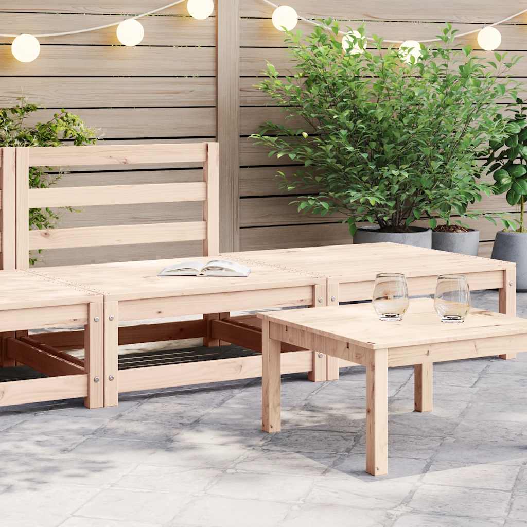 vidaXL vidaXL Garden Sofa | Pine Wood Colour | Solid Pine Wood | 70x70 | Modular - Garden Sofa Sets