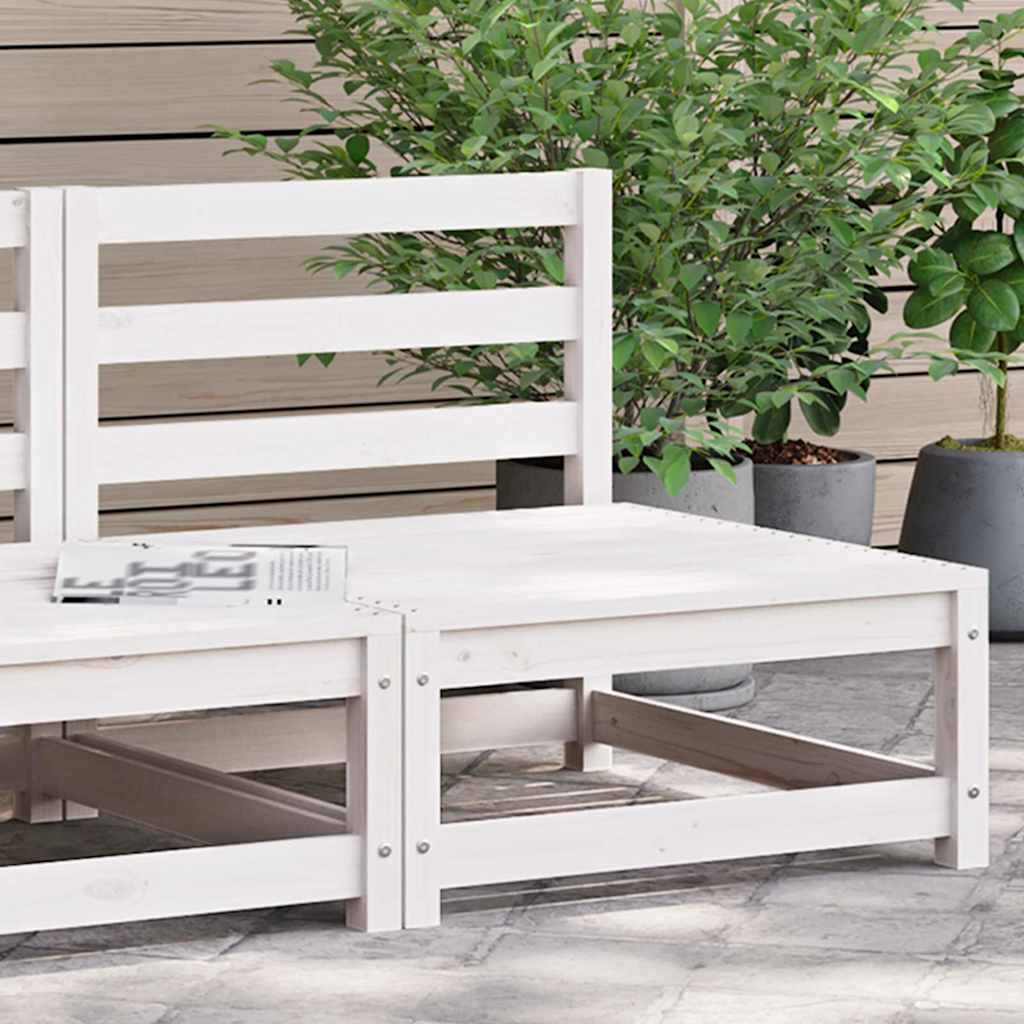vidaXL vidaXL Garden Sofa | Pine Wood Colour | Solid Pine Wood | 70x70 | Modular - Garden Sofa Sets