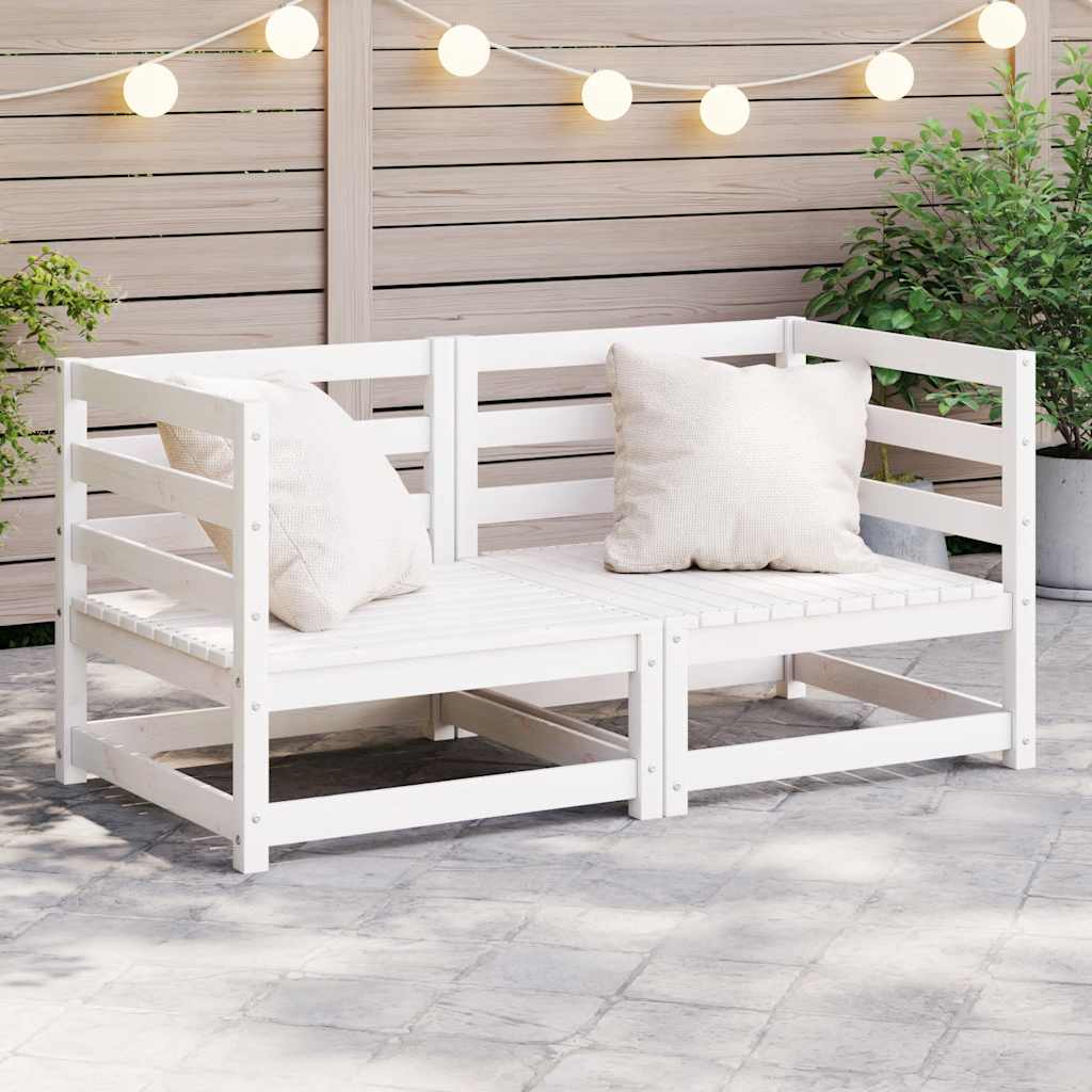 vidaXL vidaXL Garden Sofa | Pine Wood Colour | Solid Pine Wood | 70x70 | Modular - Garden Sofa Sets