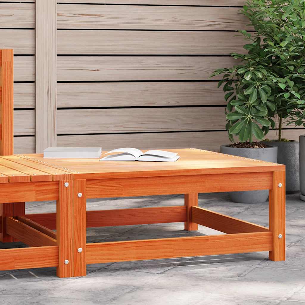 vidaXL vidaXL Garden Sofa | Pine Wood Colour | Solid Pine Wood | 70x70 | Modular - Garden Sofa Sets
