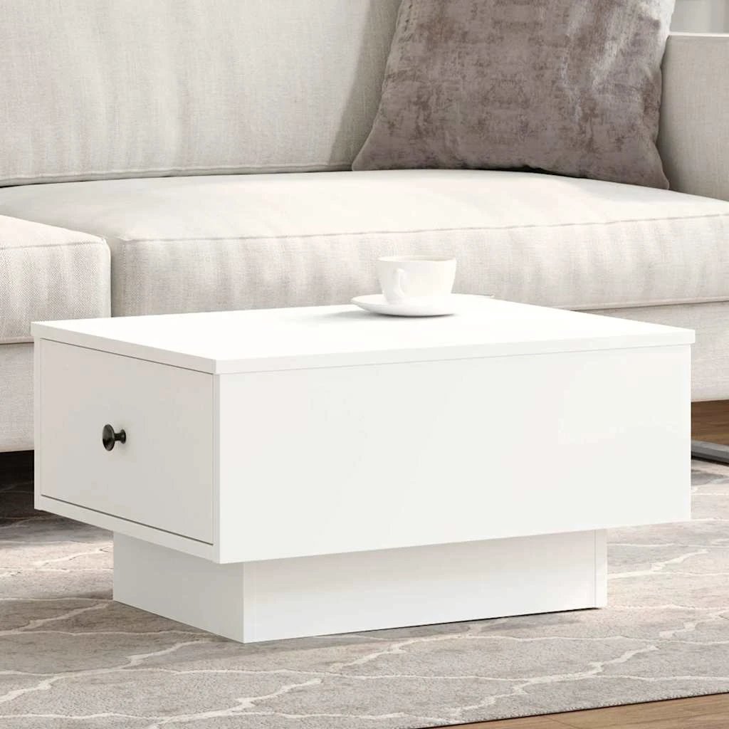 vidaXL Coffee Table 90 x 90 x 28 cm Engineered Wood Rustic Finish Living Room by vidaXL