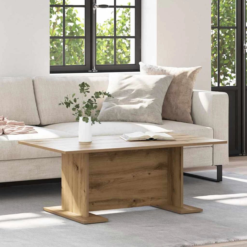 vidaXL VidaXL Coffee Table 103.5x60x40 Cm Rustic Engineered Wood For Living Room Decor Accent - Coffee Table