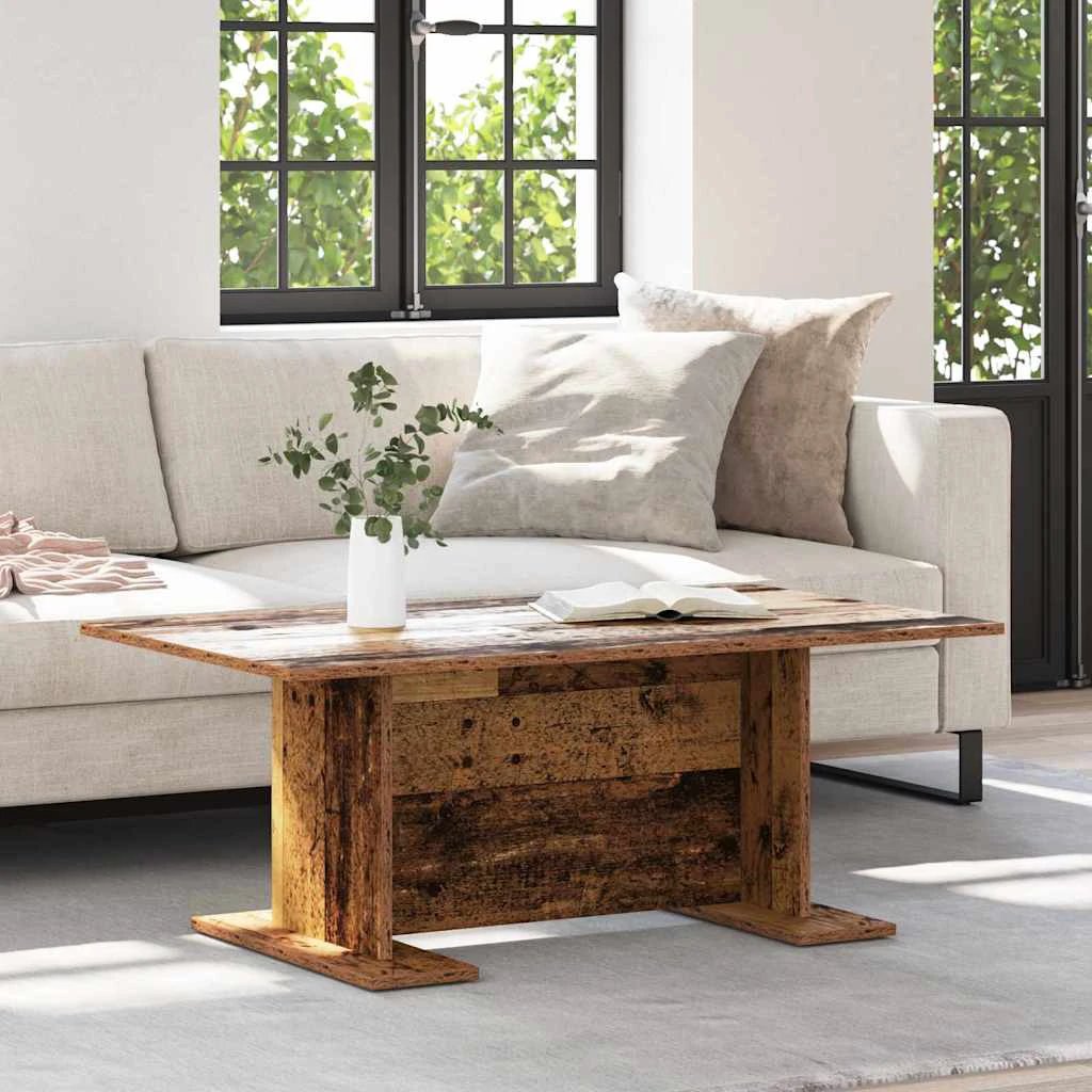 vidaXL VidaXL Coffee Table 103.5x60x40 Cm Rustic Engineered Wood For Living Room Decor Accent - Coffee Table