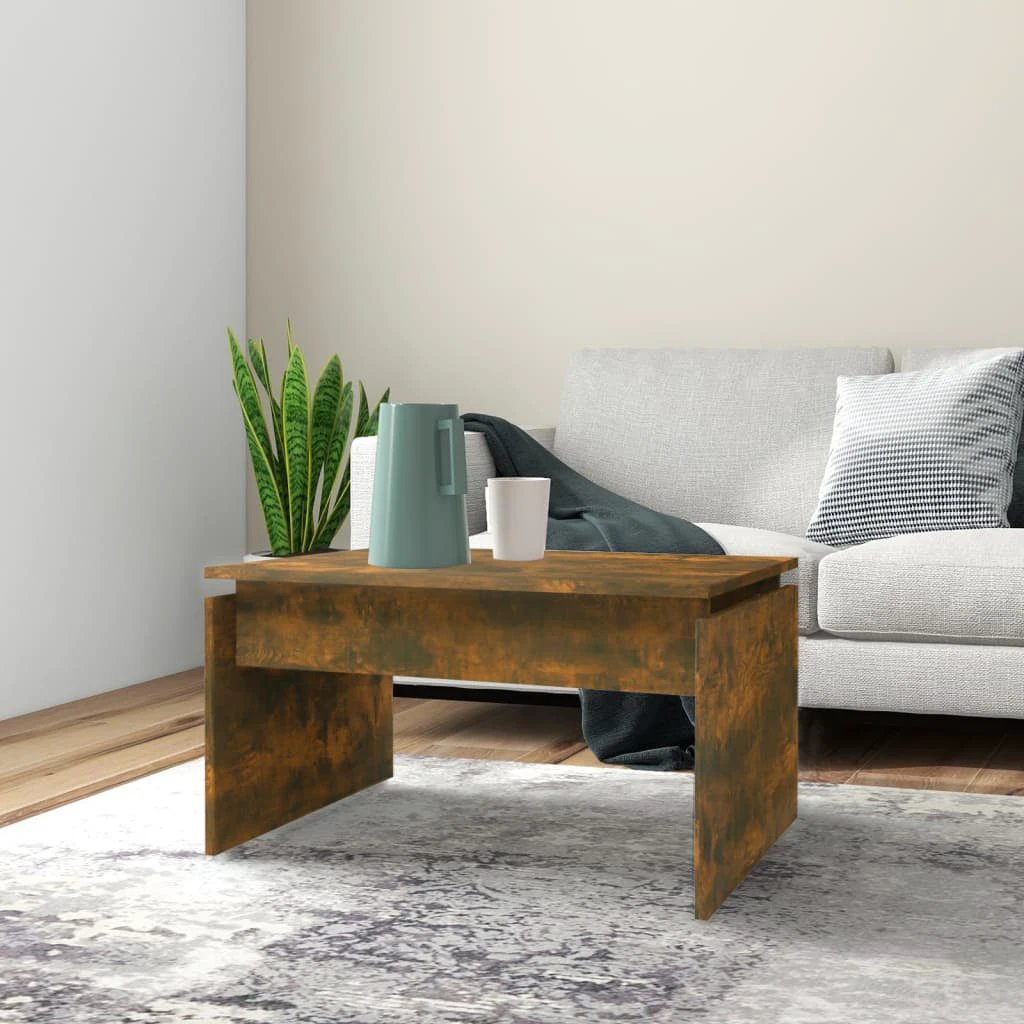 vidaXL VidaXL Coffee Table 68x50x38cm Black Oak Living - Coffee Table