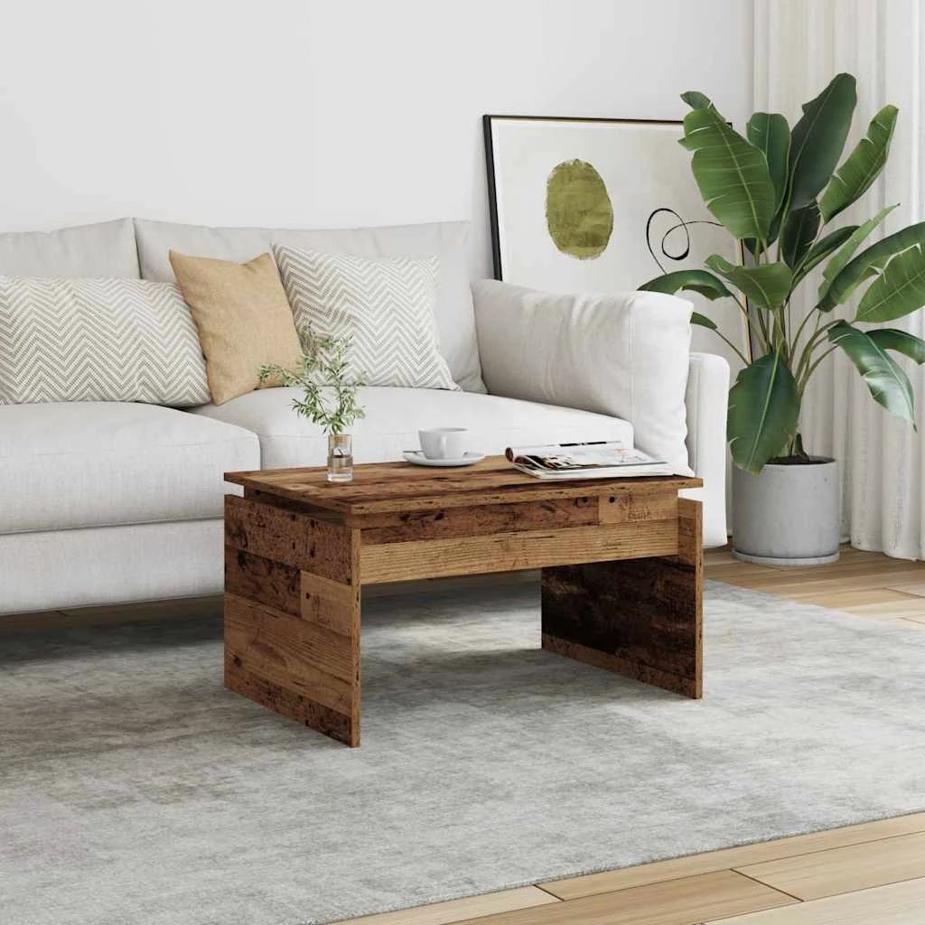 vidaXL VidaXL Coffee Table 68x50x38cm Black Oak Living - Coffee Table
