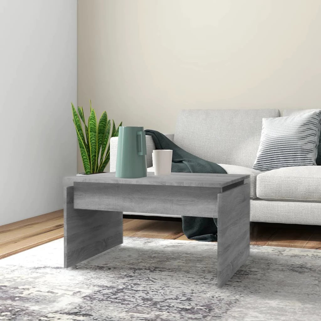 vidaXL VidaXL Coffee Table 68x50x38cm Black Oak Living - Coffee Table