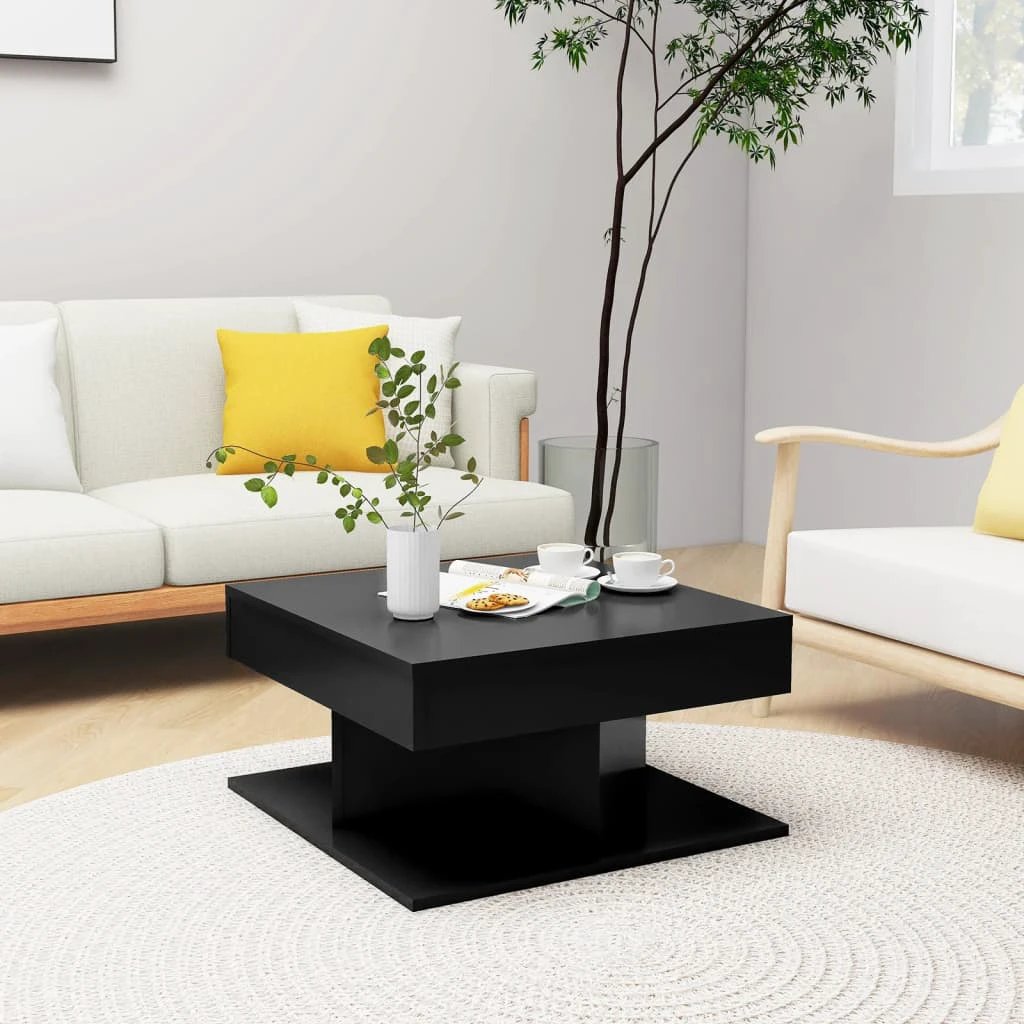 vidaXL Coffee Table 57x57x30 EngineeredWood Home by vidaXL
