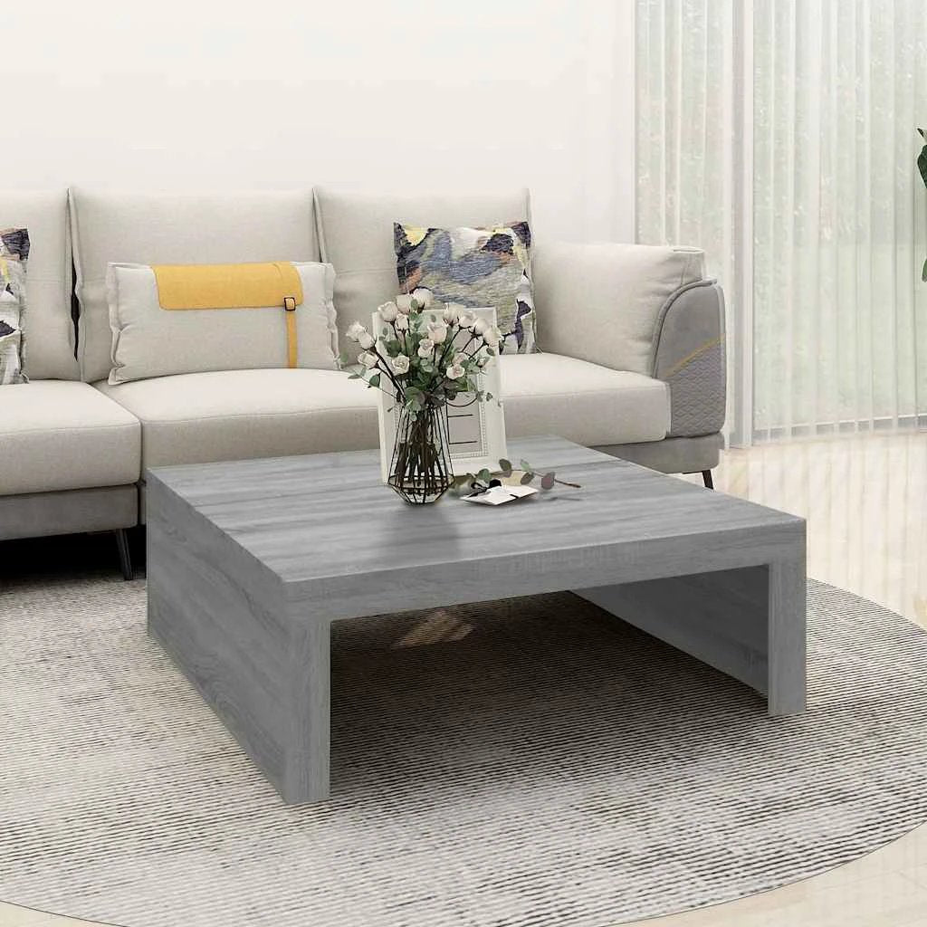 vidaXL VidaXL Coffee Table 50x50x35 cm Engineered Wood Rustic Living Room Centerpiece For Modern Homes - Coffee Table
