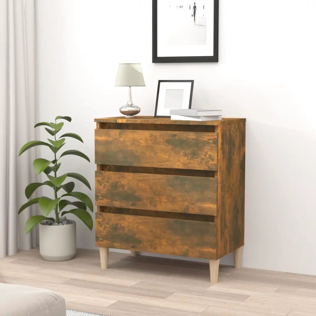 vidaXL vidaXL Sideboard Smoked Oak 60x35x69 cm Engineered Wood - Sideboard