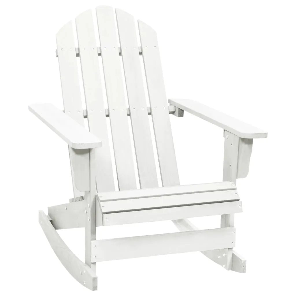 vidaXL vidaXL Garden Rocking Chair Wood Grey - Garden Chairs