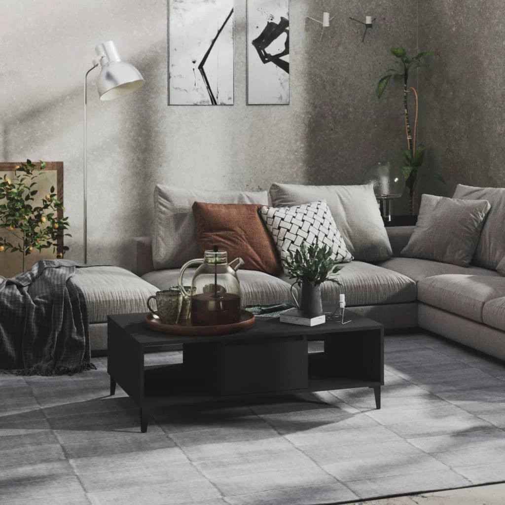 vidaXL Coffee Table 103.5x60x35 WithStorageShelf by vidaXL