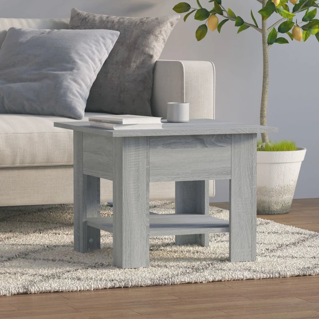 vidaXL Coffee Table 102 x 55 x 42 cm Engineered Wood With Storage Shelf For Living Room Decor by vidaXL