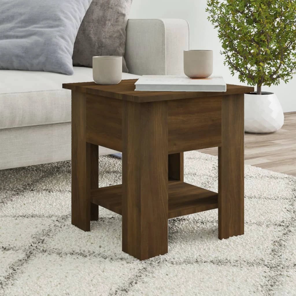 vidaXL Coffee Table 102 x 55 x 42 cm Engineered Wood With Storage Shelf For Living Room Decor by vidaXL