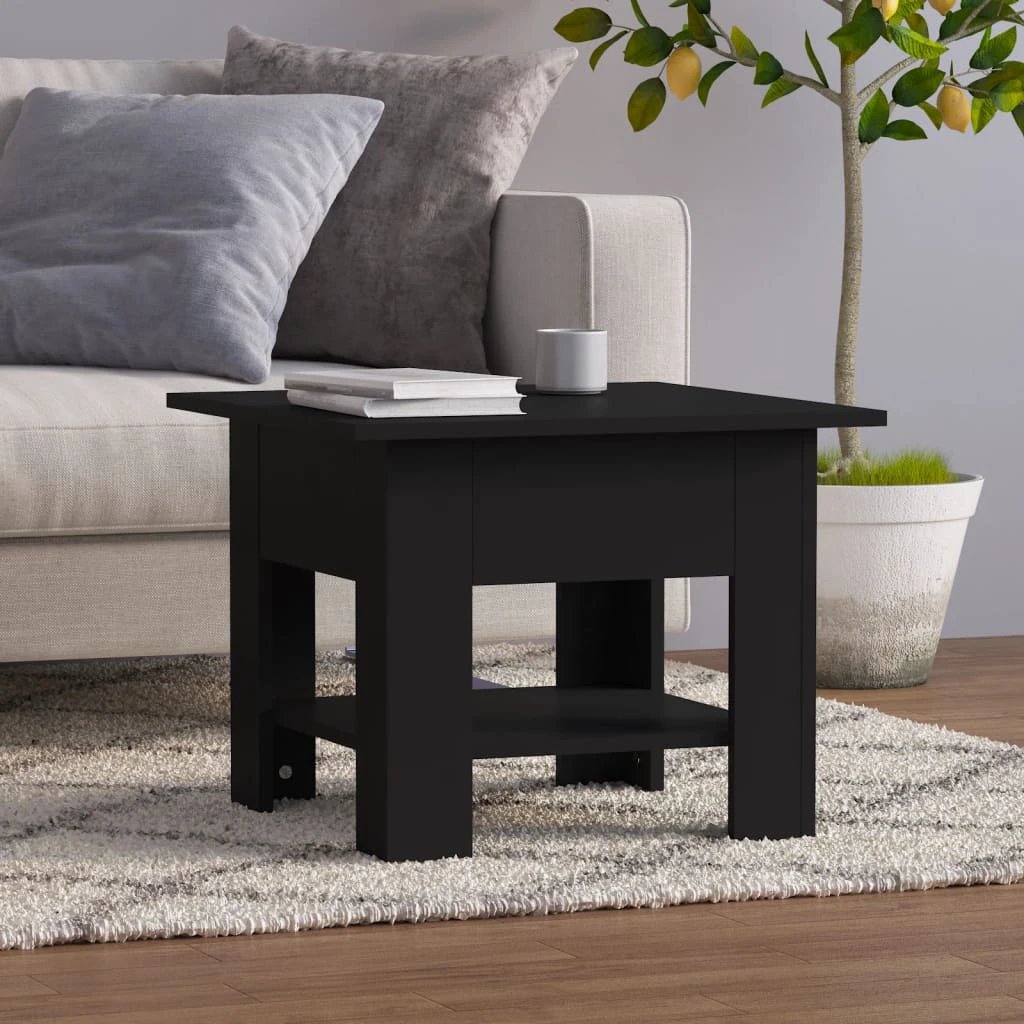 vidaXL Coffee Table 102 x 55 x 42 cm Engineered Wood With Storage Shelf For Living Room Decor by vidaXL