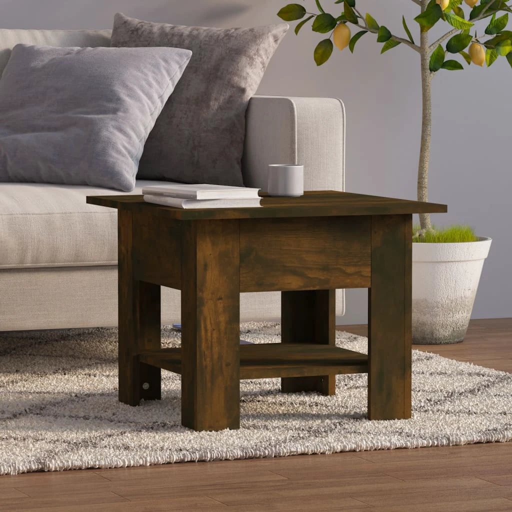 vidaXL Coffee Table 102 x 55 x 42 cm Engineered Wood With Storage Shelf For Living Room Decor by vidaXL