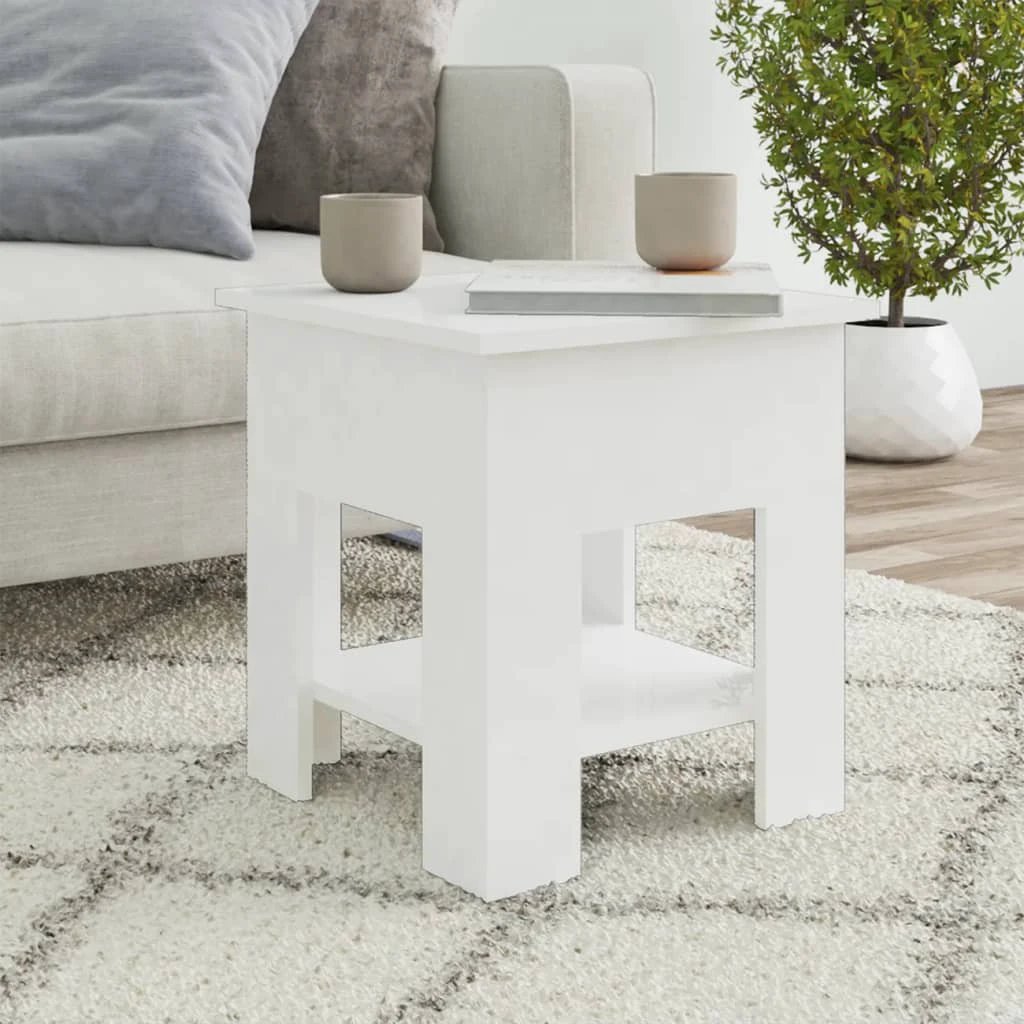 vidaXL Coffee Table 102 x 55 x 42 cm Engineered Wood With Storage Shelf For Living Room Decor by vidaXL
