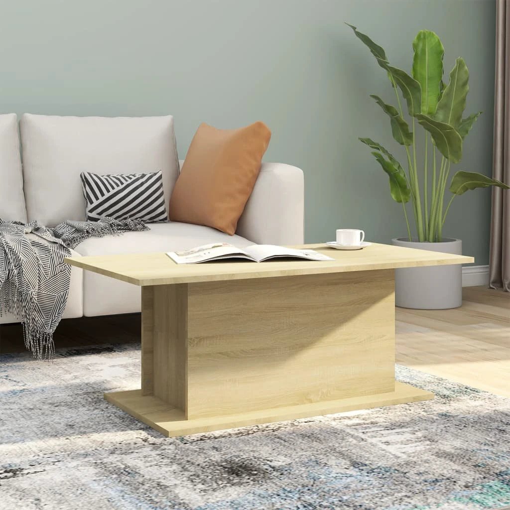 vidaXL Coffee Table 102 x 55.5 x 40 cm Engineered Wood for Modern Living Rooms Decor by vidaXL