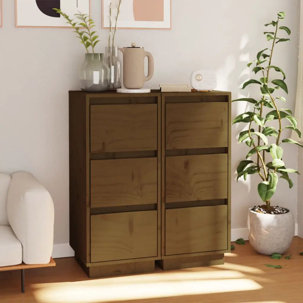 vidaXL vidaXL Sideboard 32x34x75 cm Solid Wood Pine - Sideboard