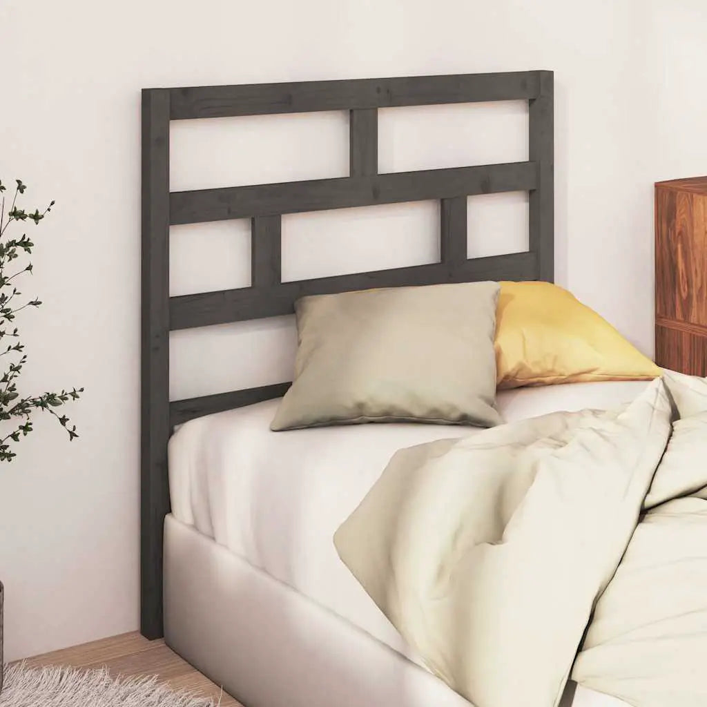 vidaXL Bed Headboard 81x4x100 cm Solid Wood Pine - from vidaXL