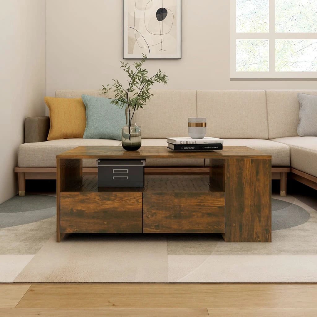 VidaXL CoffeeTable102x55x43.5cmOldWood LivingRoom by vidaXL
