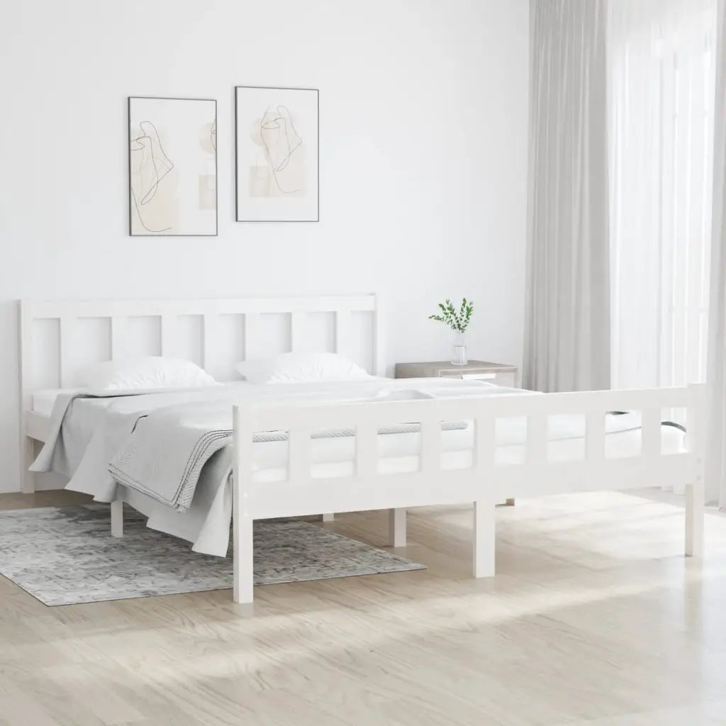 vidaXL vidaXL Bed Frame without Mattress Wax Brown 75x190 cm Small Single Solid Wood Pine - Bed Frames
