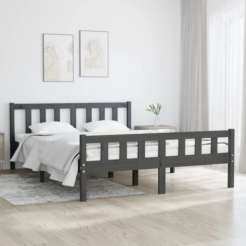vidaXL vidaXL Bed Frame without Mattress Wax Brown 75x190 cm Small Single Solid Wood Pine - Bed Frames