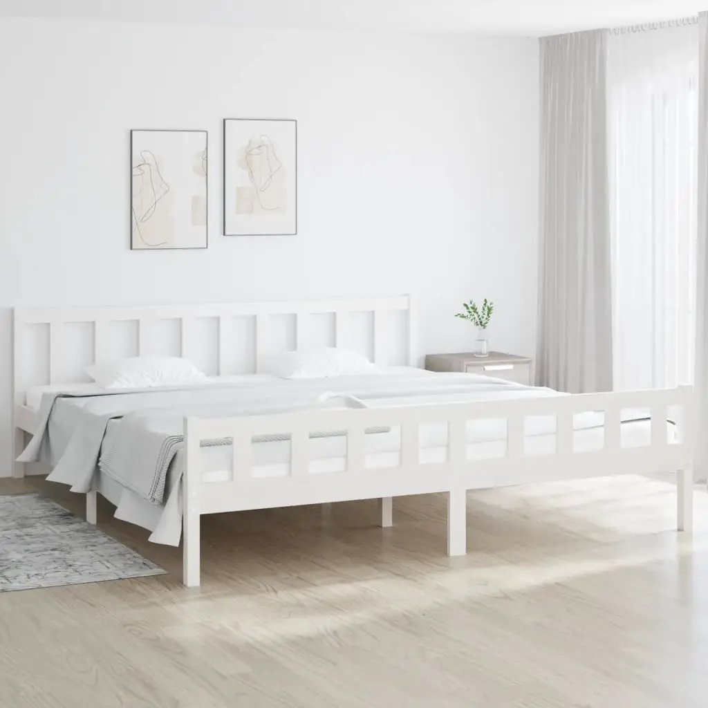 vidaXL vidaXL Bed Frame without Mattress Wax Brown 75x190 cm Small Single Solid Wood Pine - Bed Frames