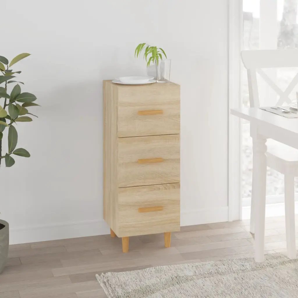 vidaXL vidaXL Sideboard Smoked Oak 34.5x34x90 cm Engineered Wood - Sideboard