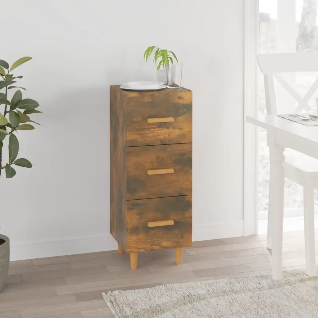 vidaXL vidaXL Sideboard Smoked Oak 34.5x34x90 cm Engineered Wood - Sideboard