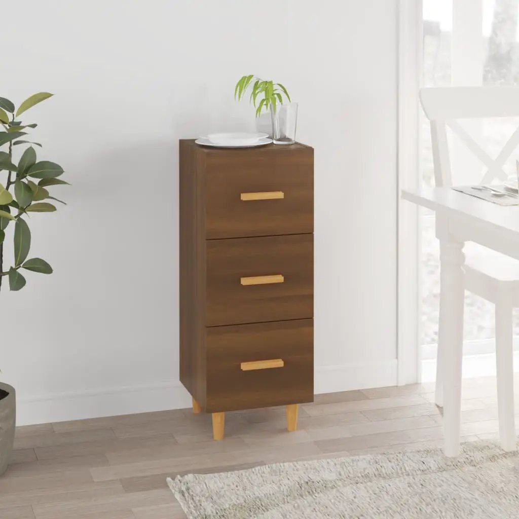vidaXL vidaXL Sideboard Smoked Oak 34.5x34x90 cm Engineered Wood - Sideboard