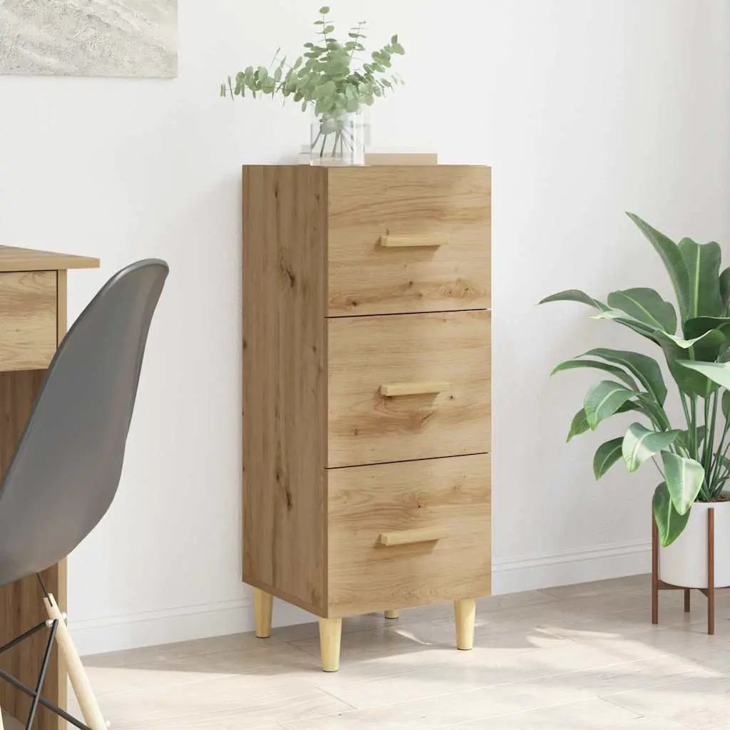 vidaXL vidaXL Sideboard Smoked Oak 34.5x34x90 cm Engineered Wood - Sideboard