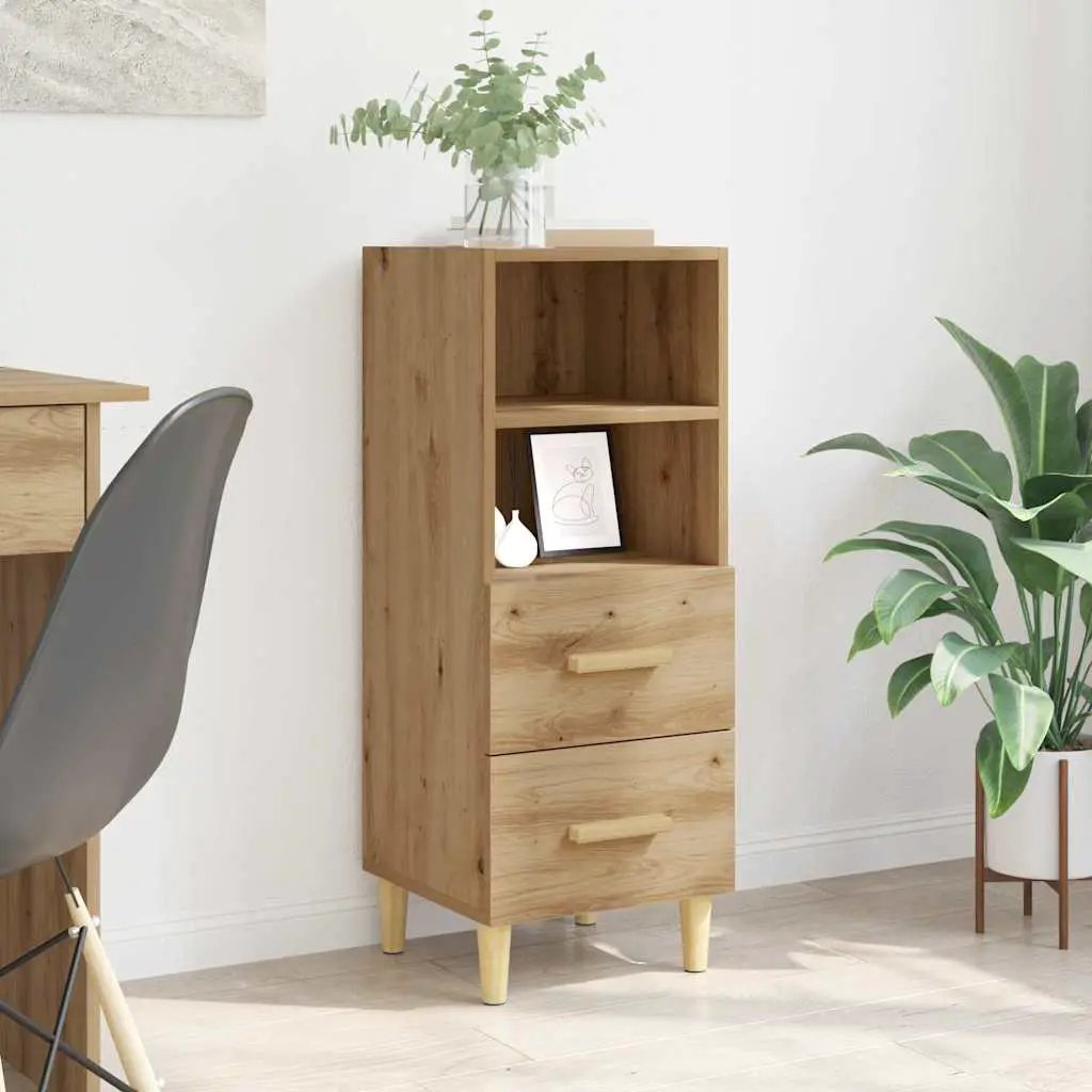 vidaXL vidaXL Sideboard Smoked Oak 34.5x34x90 cm Engineered Wood - Sideboard