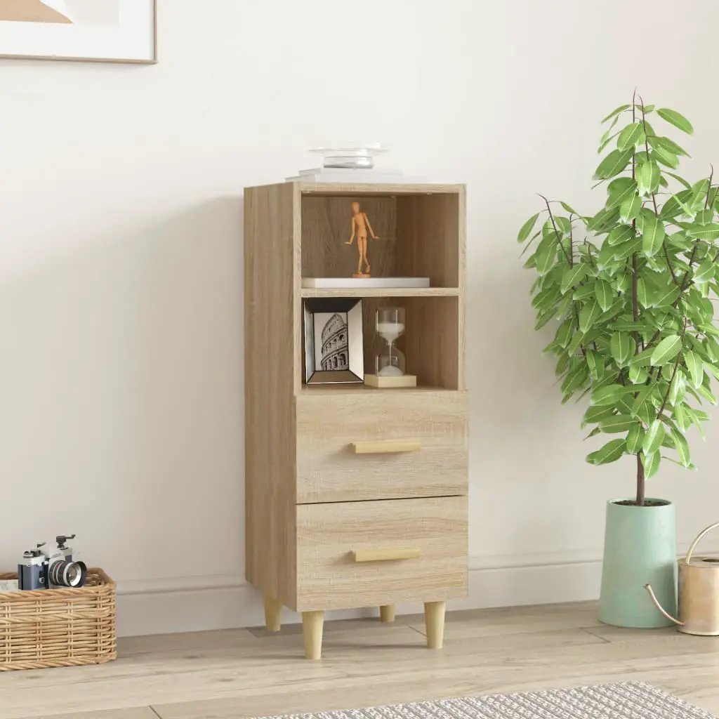 vidaXL vidaXL Sideboard Smoked Oak 34.5x34x90 cm Engineered Wood - Sideboard