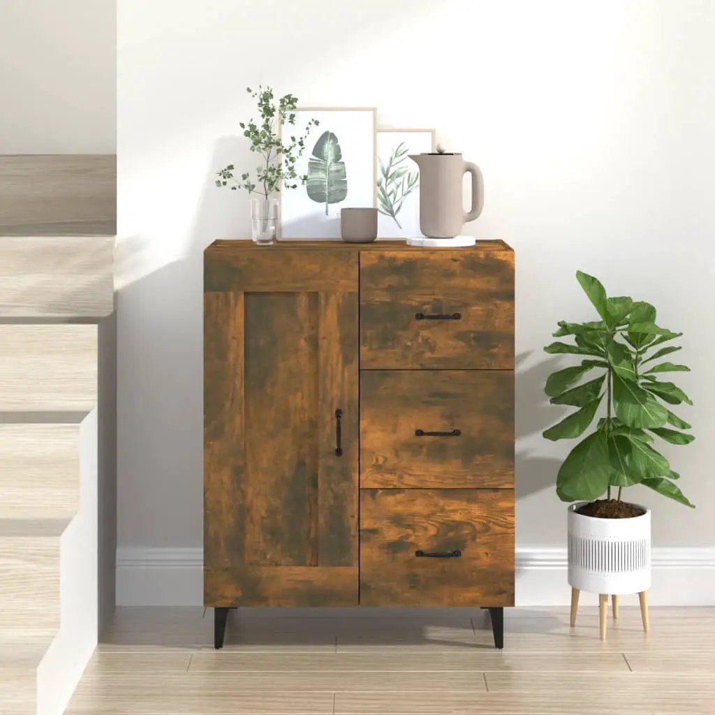 vidaXL vidaXL Sideboard Smoked Oak 69.5x34x90 cm Engineered Wood - Sideboard