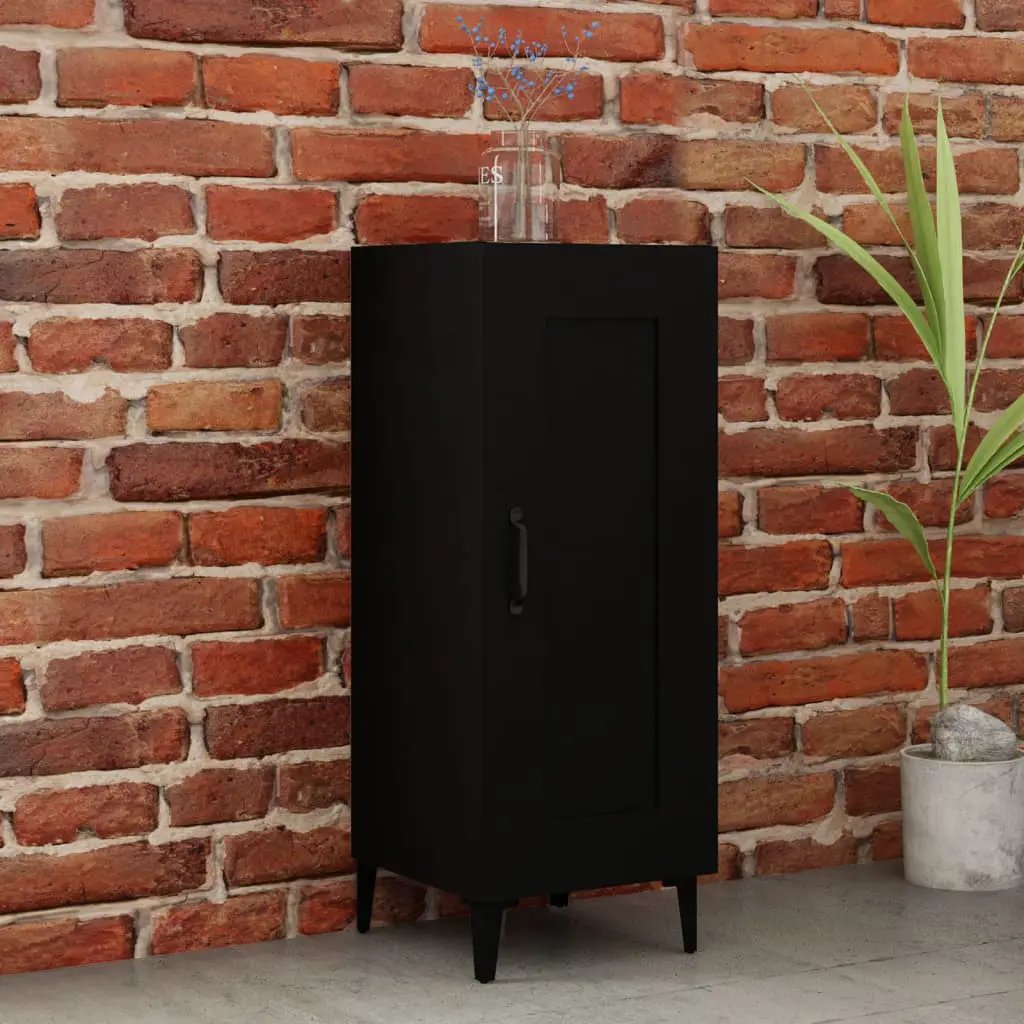 vidaXL vidaXL Sideboard Black 34.5x34x90 cm Engineered Wood - Sideboard