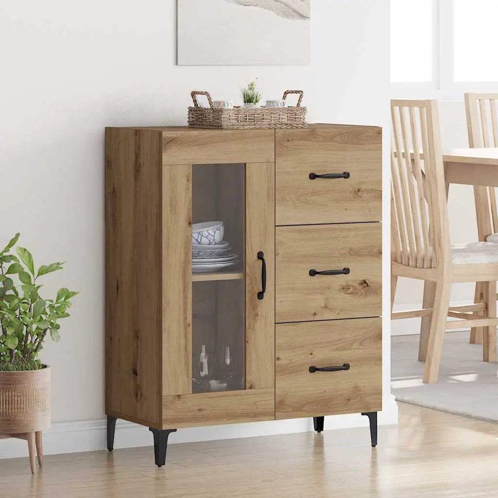 vidaXL vidaXL Sideboard Smoked Oak 69.5x34x90 cm Engineered Wood - Sideboard