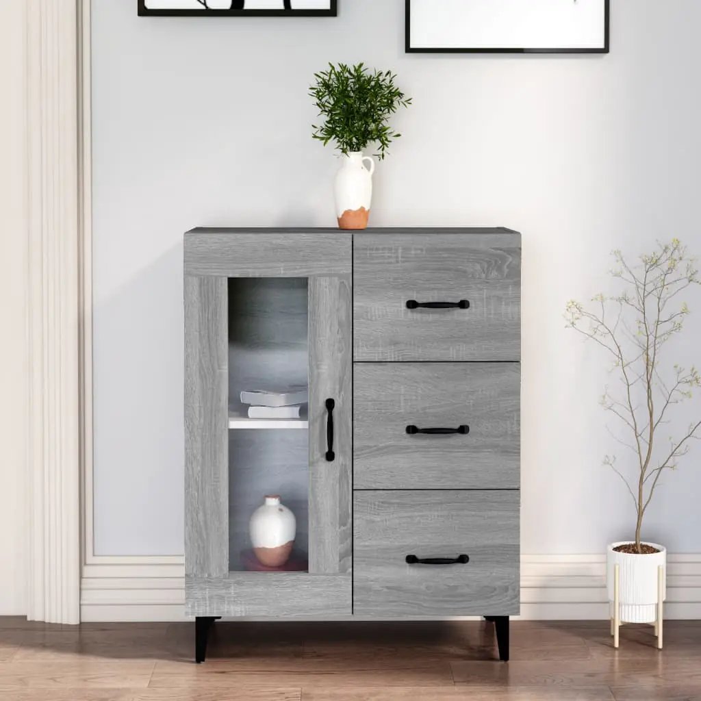 vidaXL vidaXL Sideboard Smoked Oak 69.5x34x90 cm Engineered Wood - Sideboard