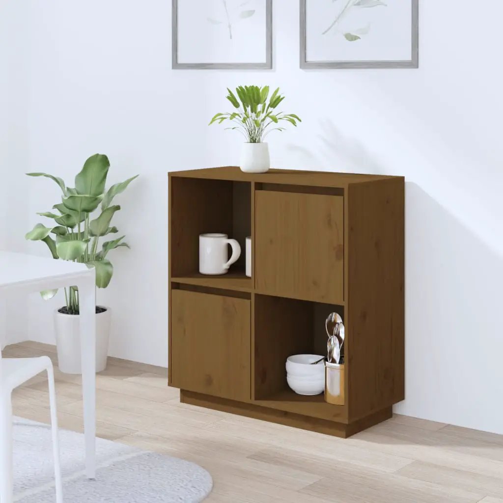 vidaXL vidaXL Sideboard 74x35x80cm Solid Wood Pine - Sideboard