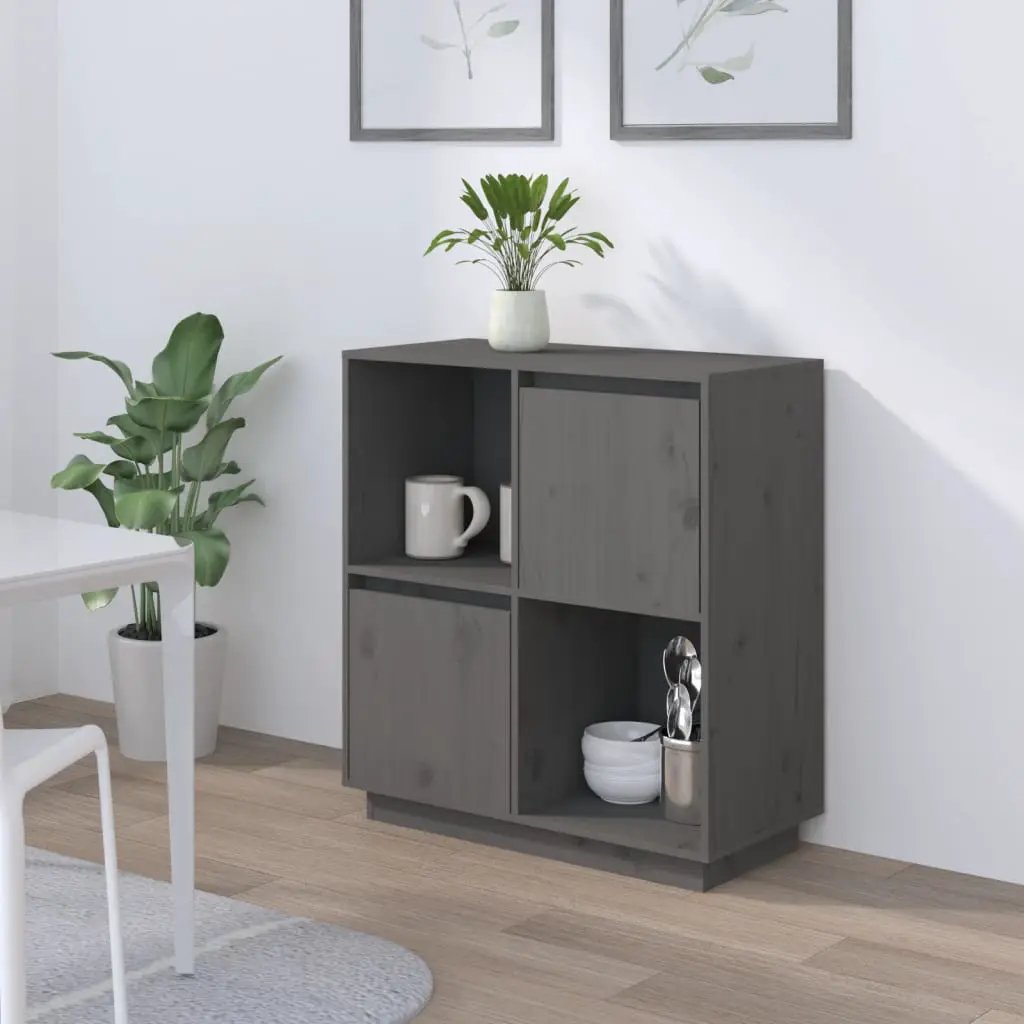vidaXL vidaXL Sideboard 74x35x80cm Solid Wood Pine - Sideboard