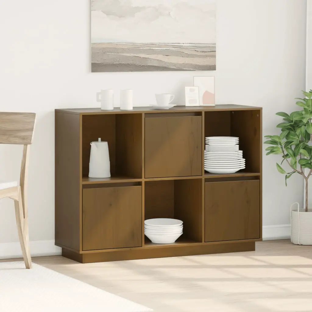 vidaXL vidaXL Sideboard 110.5x35x80 cm Solid Wood Pine - Sideboard