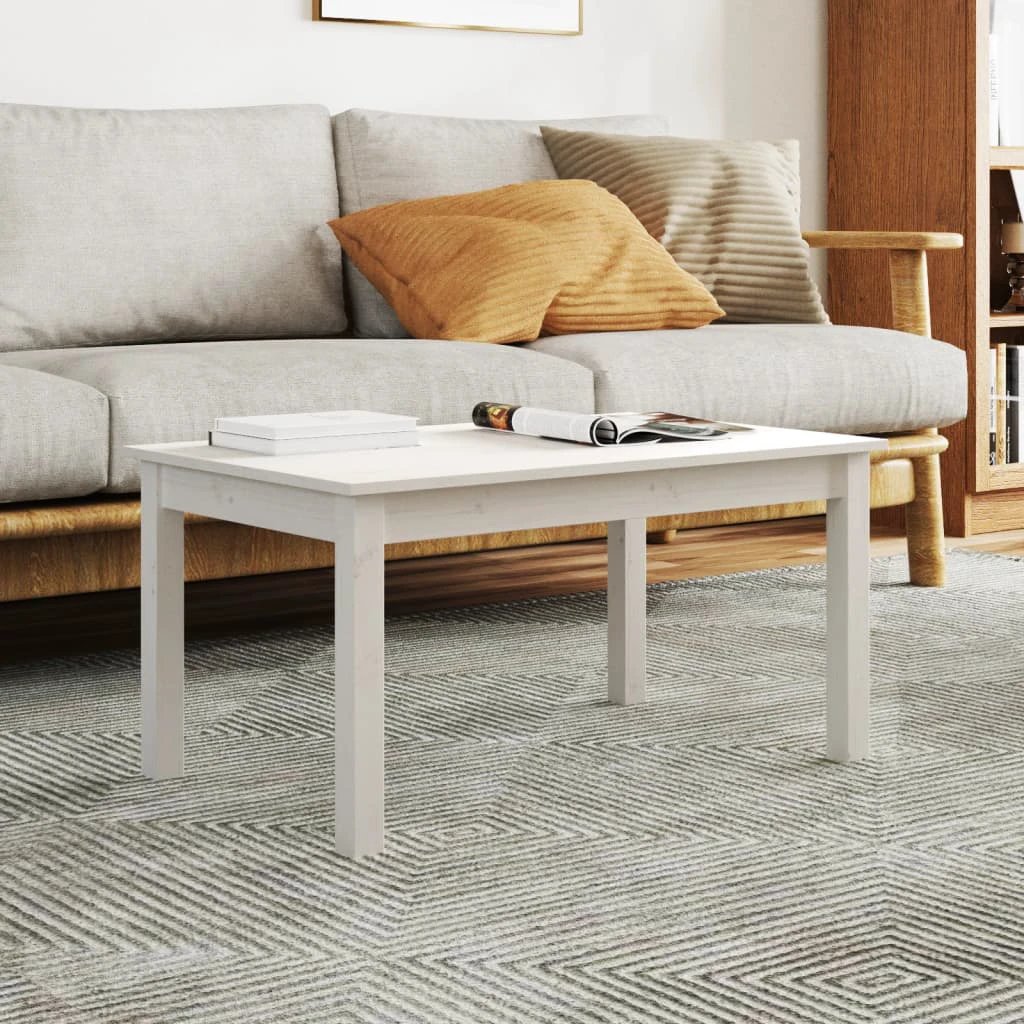 vidaXL VidaXL Coffee Table 110x50x30 Solid Pine Home - Coffee Table