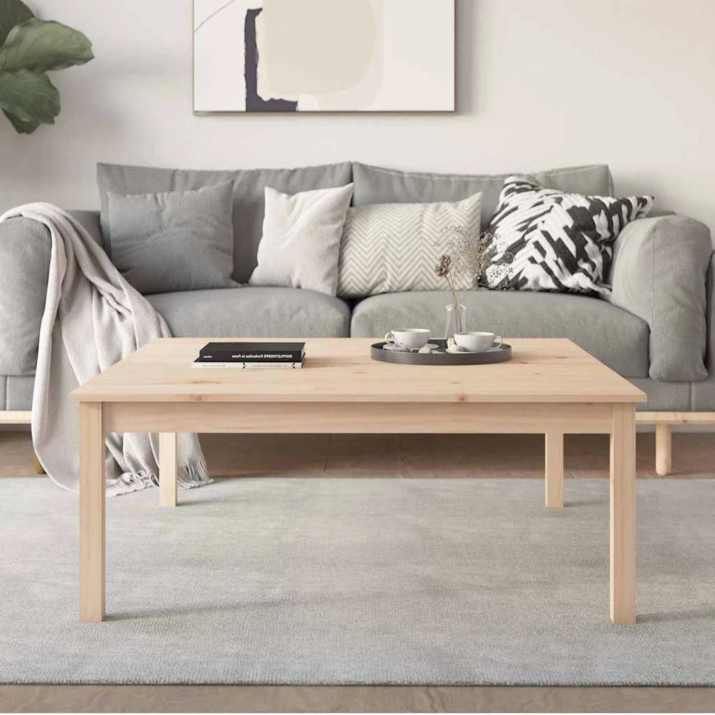 vidaXL VidaXL Coffee Table 110x50x30 Solid Pine Home - Coffee Table