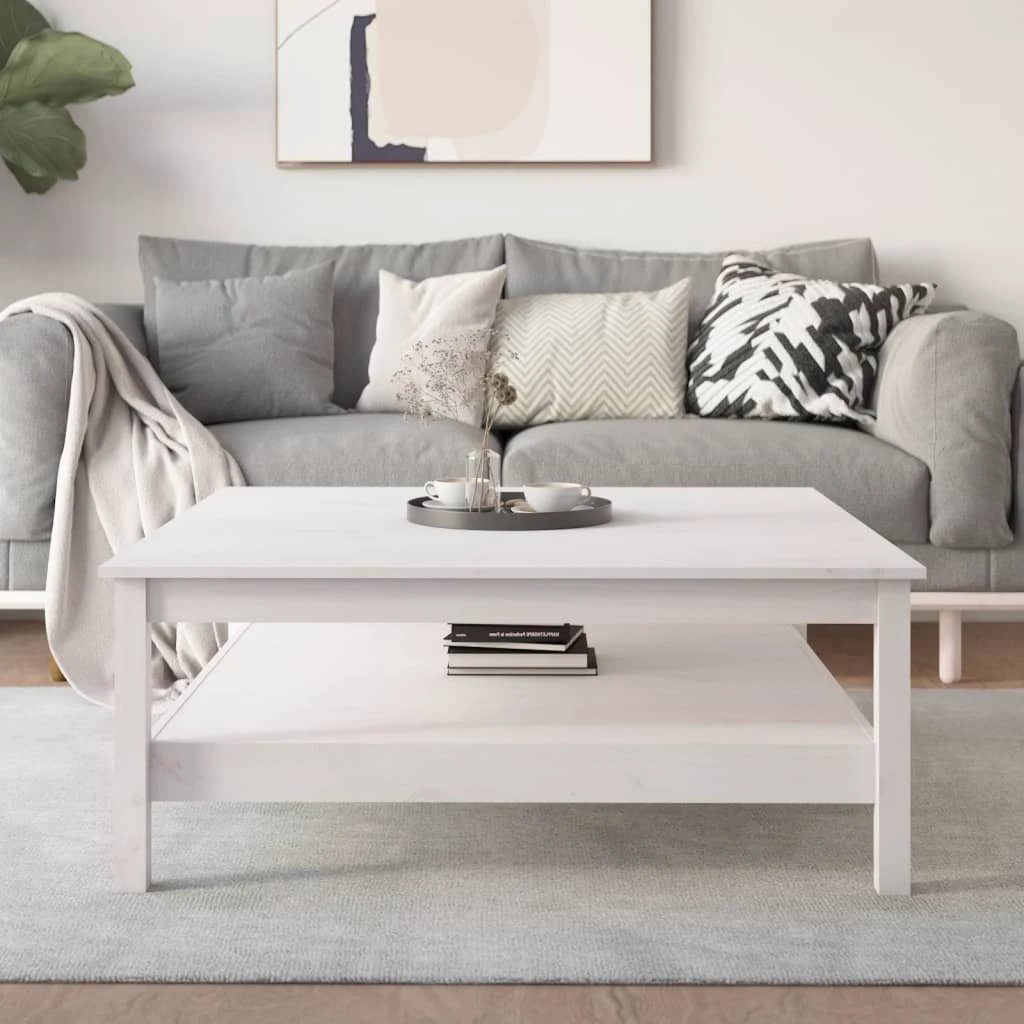 VidaXL Coffee Table 45x45x40 SolidPine Living by vidaXL