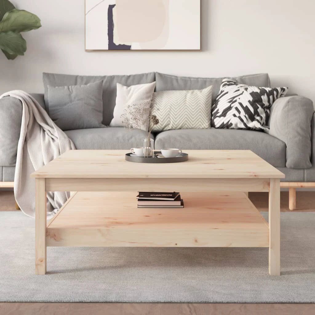 VidaXL Coffee Table 45x45x40 SolidPine Living by vidaXL