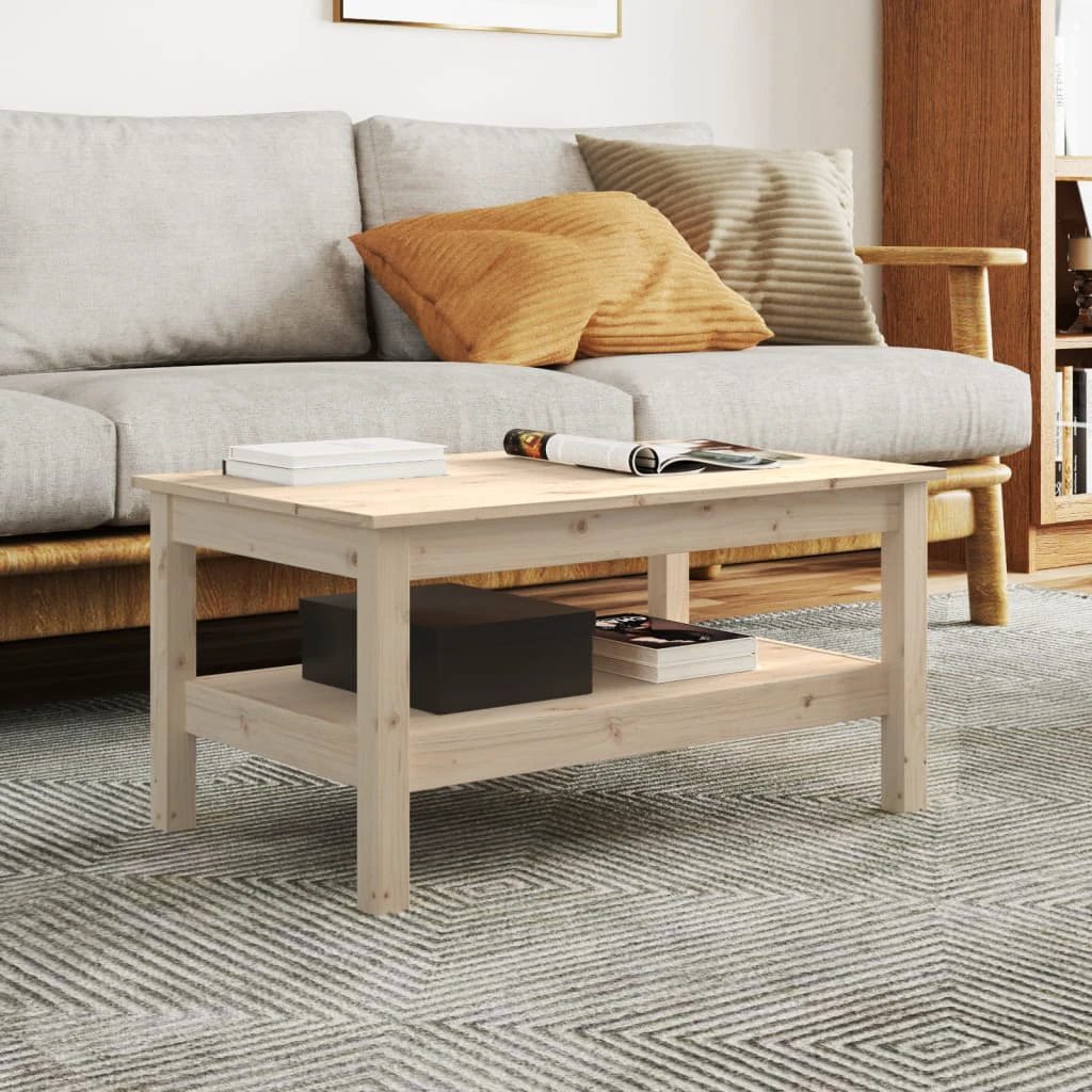 VidaXL Coffee Table 45x45x40 SolidPine Living by vidaXL