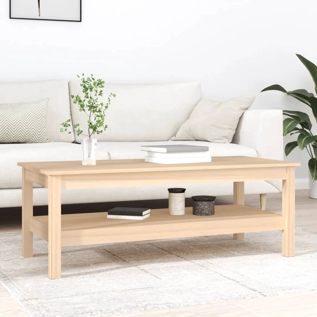 VidaXL Coffee Table 45x45x40 SolidPine Living by vidaXL