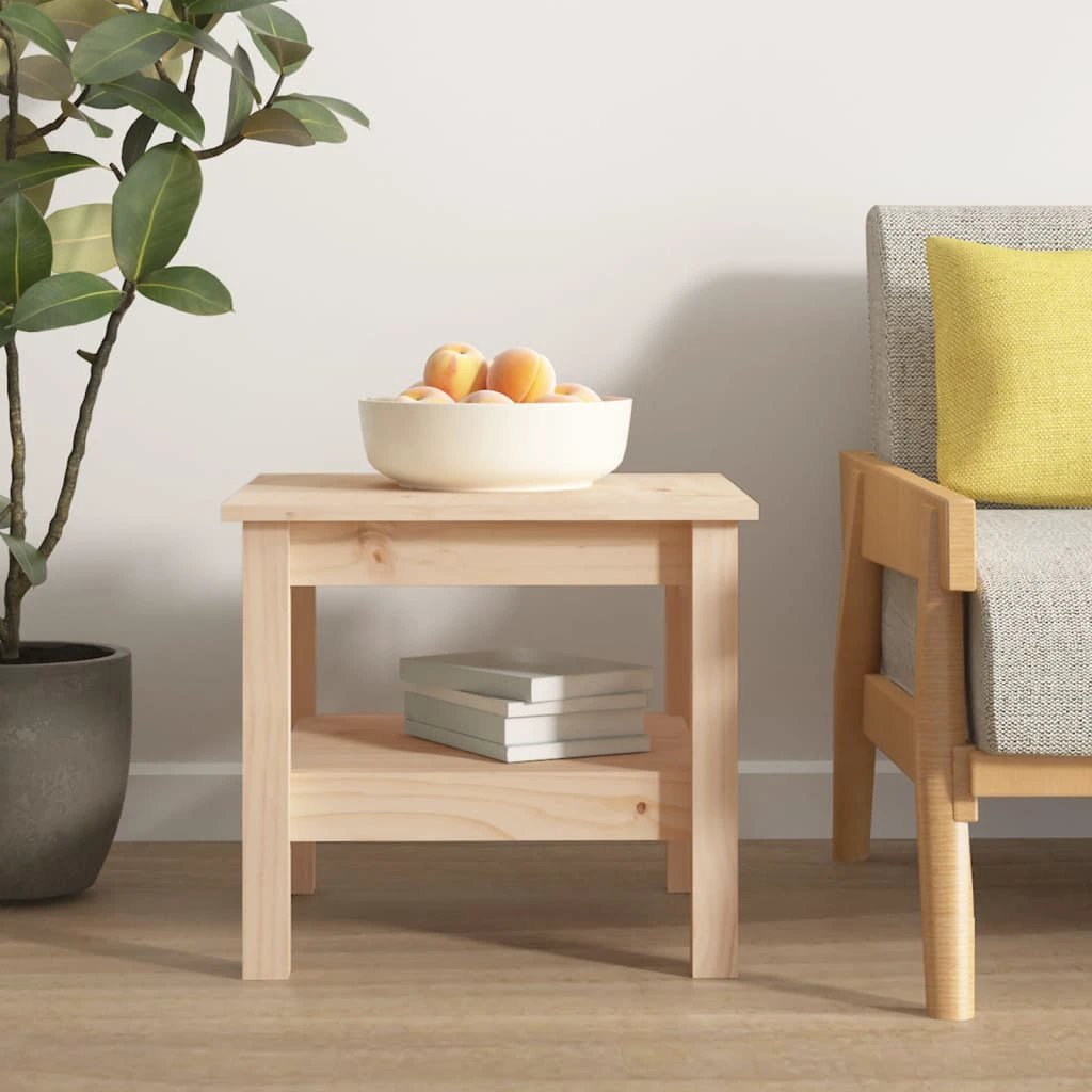VidaXL Coffee Table 45x45x40 SolidPine Living by vidaXL