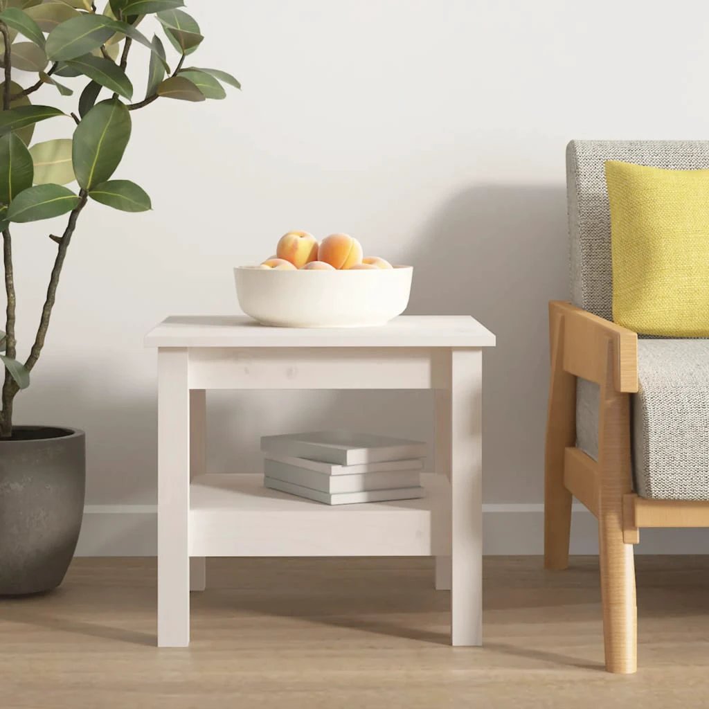 VidaXL Coffee Table 45x45x40 SolidPine Living by vidaXL